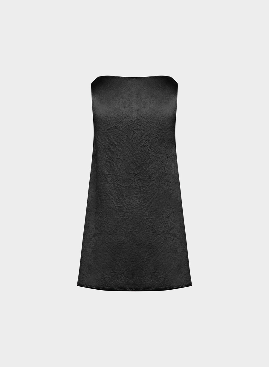 era satin dress cordovan