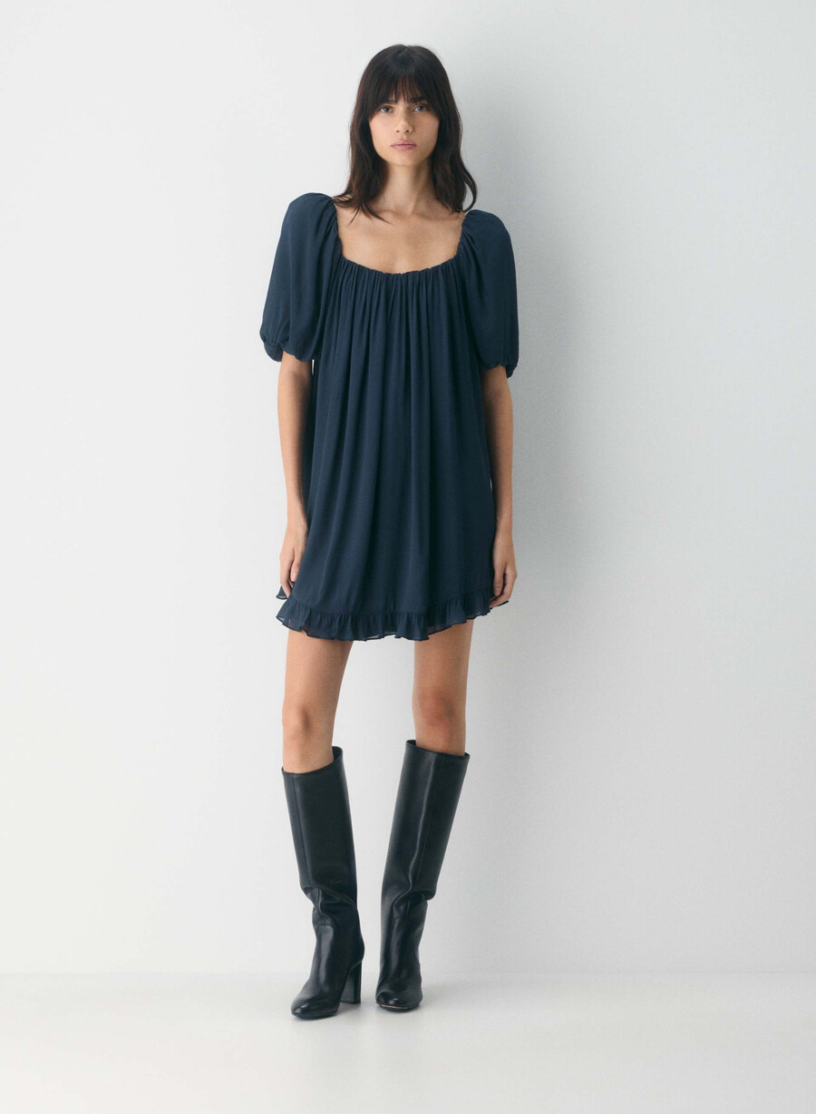 sunset dress dark night navy