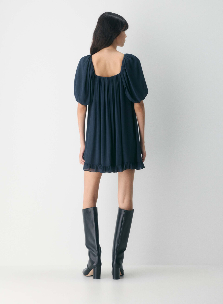 sunset dress dark night navy