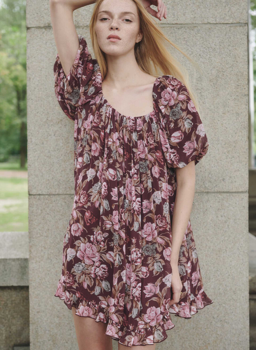 sunset dress cordovan frzn berry