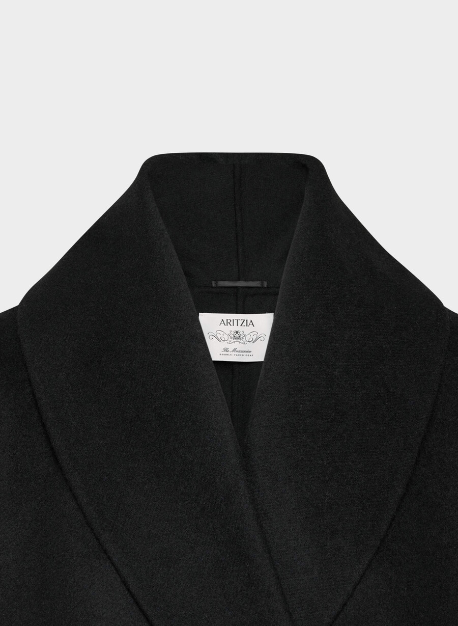 the mezzanine double-faced coat - luxe rewool black