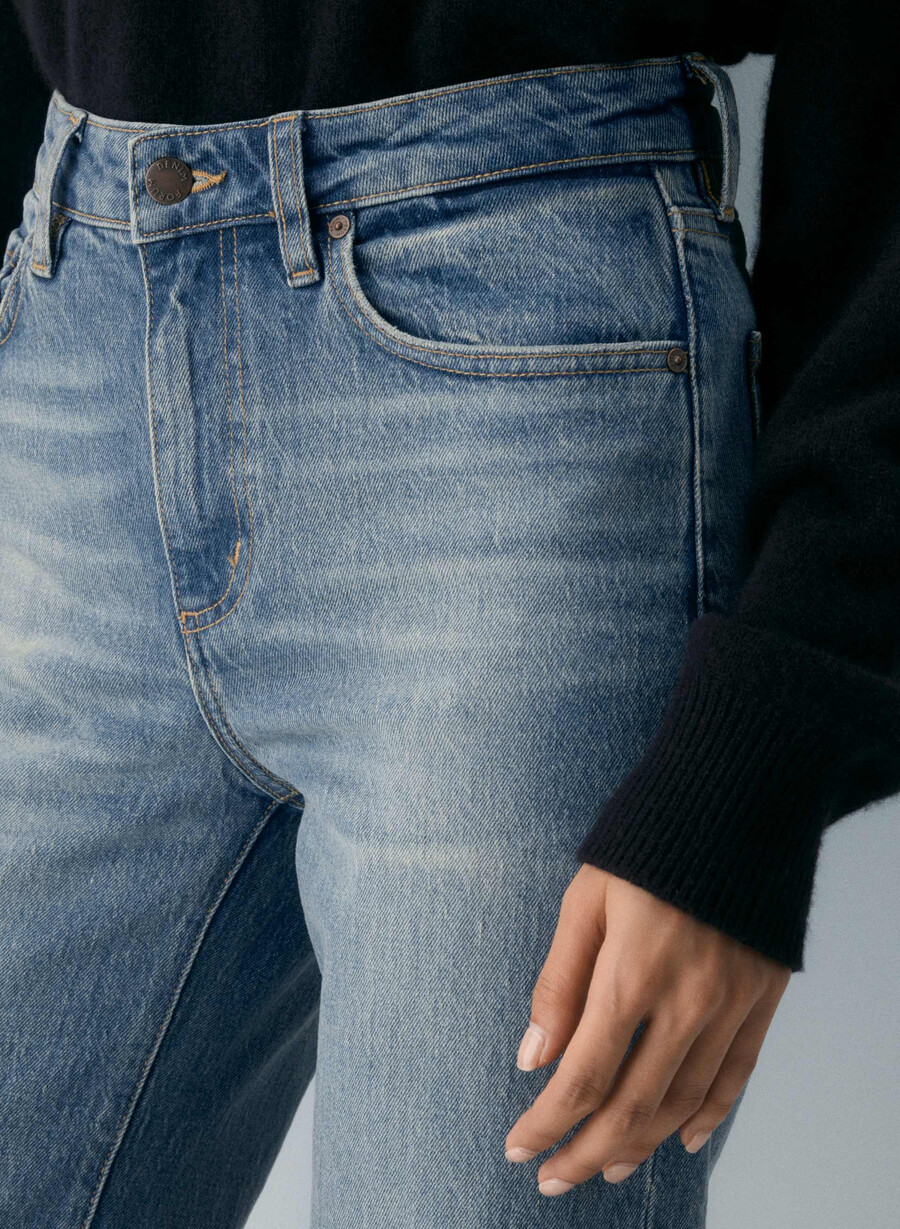 denim forum remy hi-rise wide jean vintage medium blue