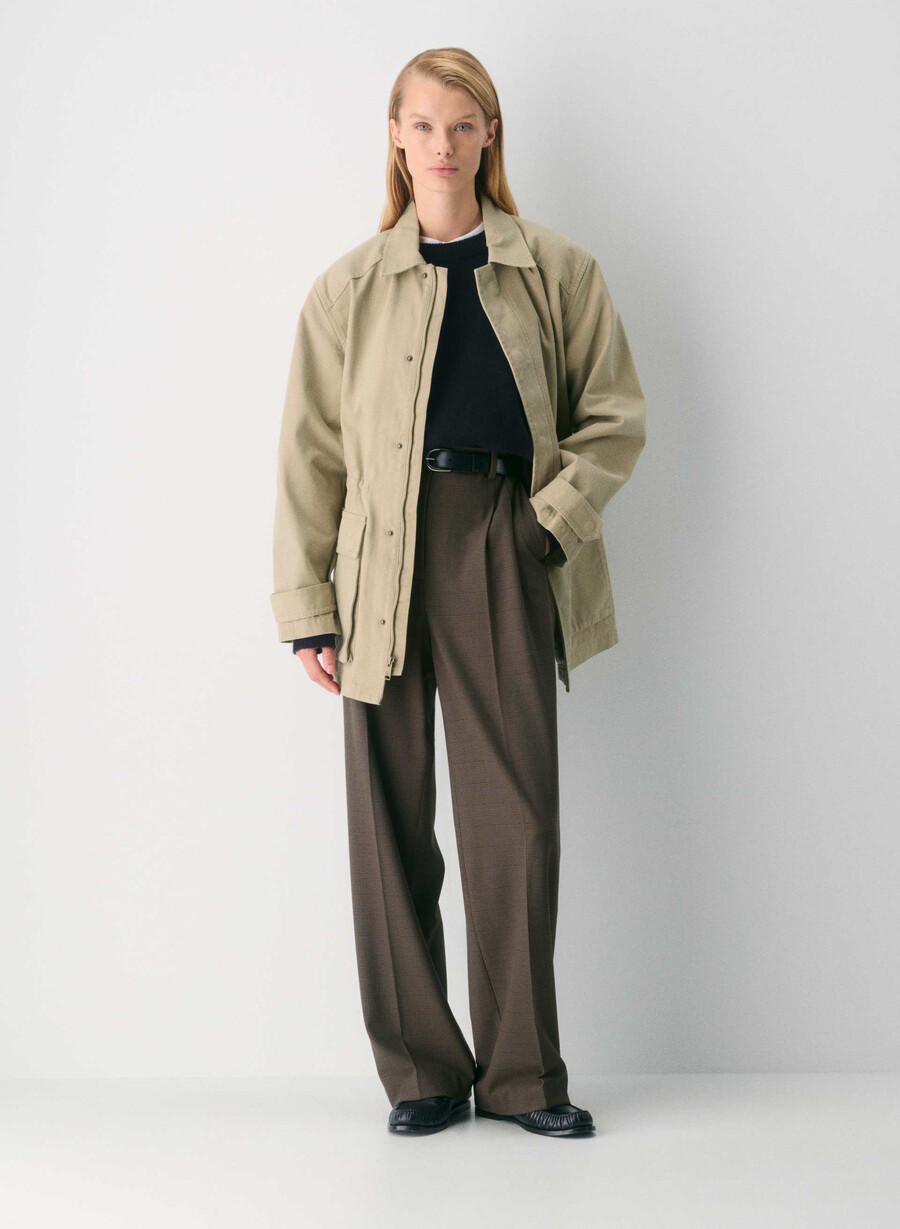 the effortless pant - twill merle chk cl tph ch