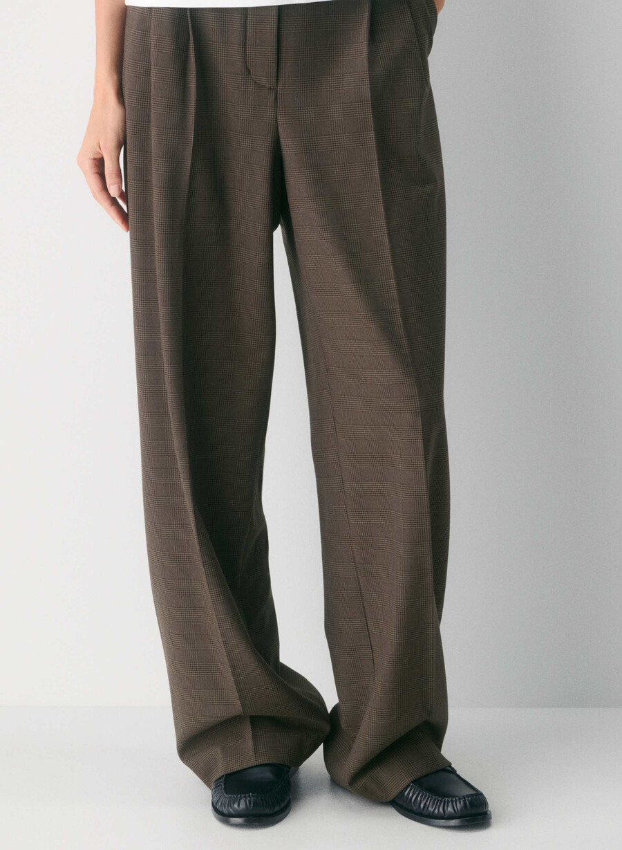 the effortless pant - twill merle chk cl tph ch