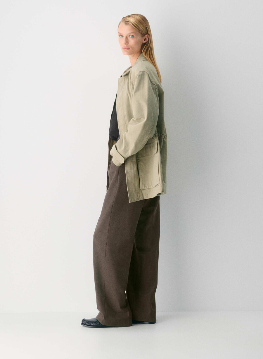 the effortless pant - twill merle chk cl tph ch