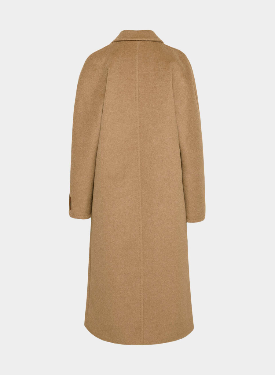 the slouch coat - recamel wool cocoa sand