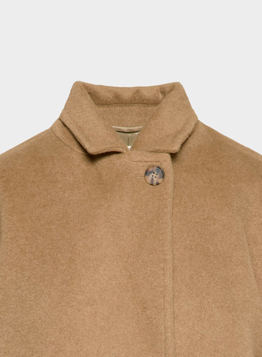 the slouch coat - recamel wool cocoa sand