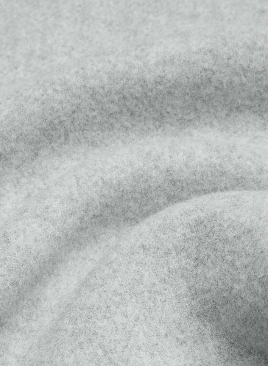 the only coat - soft wool cashmere heather light grey