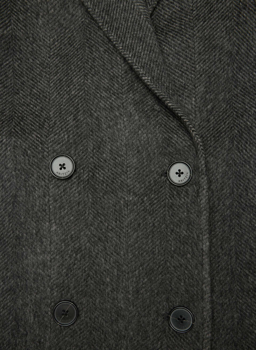 the slouch double-faced coat - luxe rewool kent hrgbn h chlh b