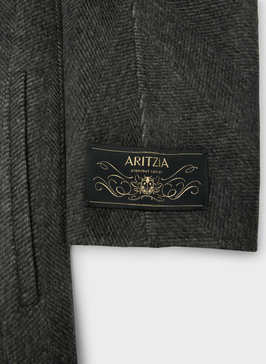 the slouch double-faced coat - luxe rewool kent hrgbn h chlh b