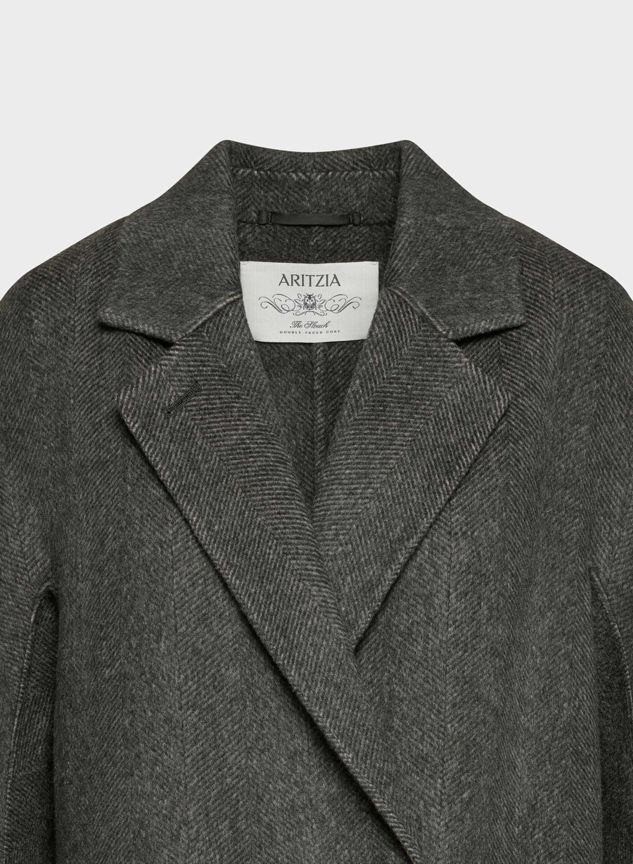 the slouch double-faced coat - luxe rewool kent hrgbn h chlh b