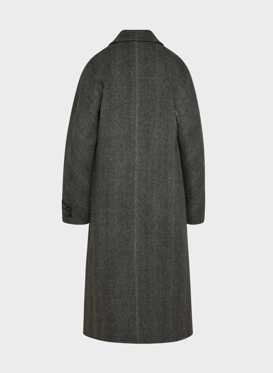 the slouch double-faced coat - luxe rewool kent hrgbn h chlh b