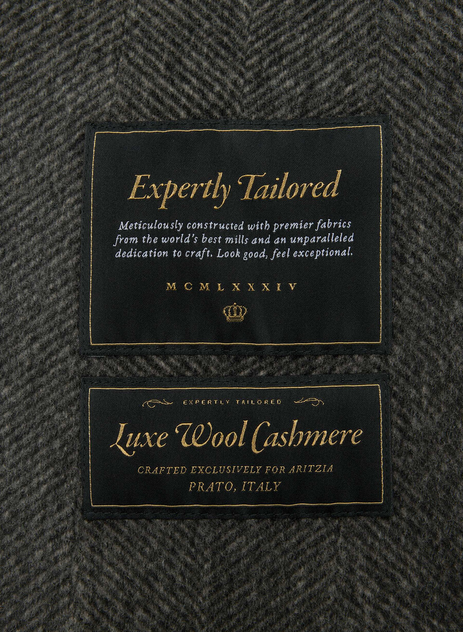 the slouch double-faced coat - luxe rewool kent hrgbn h chlh b