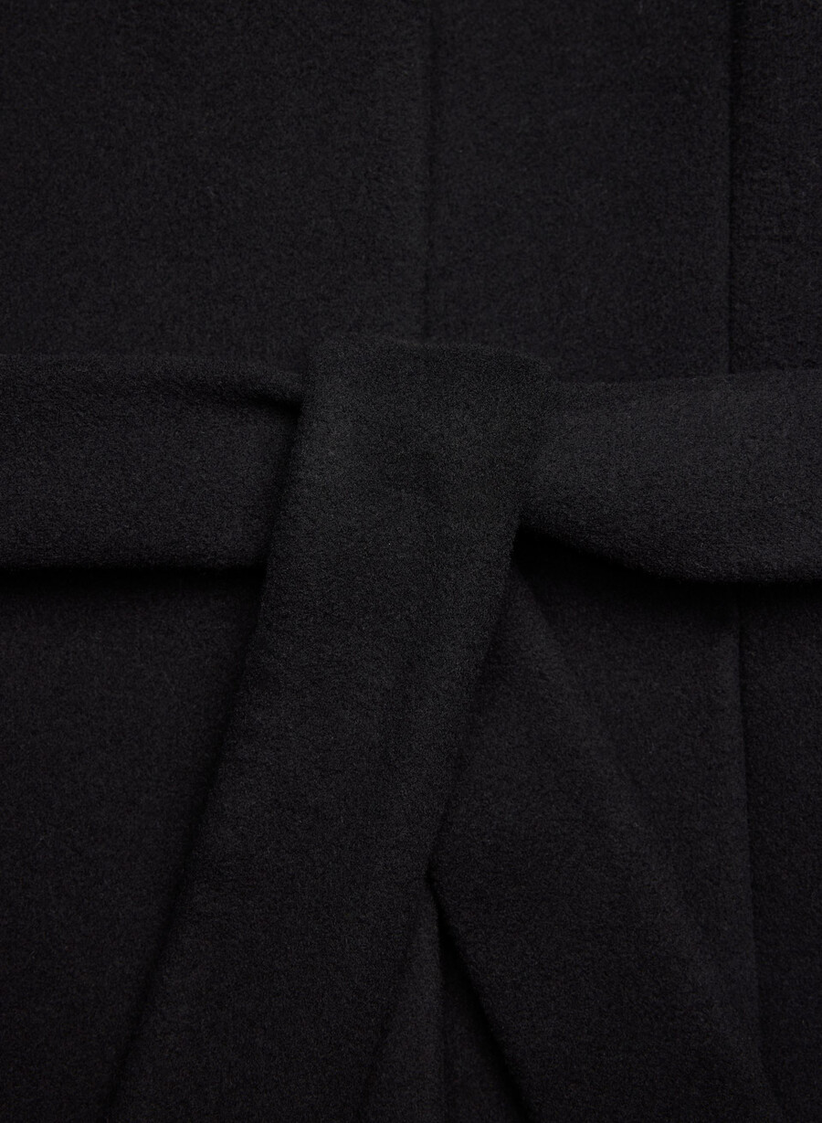 the connor coat - soft wool cashmere black