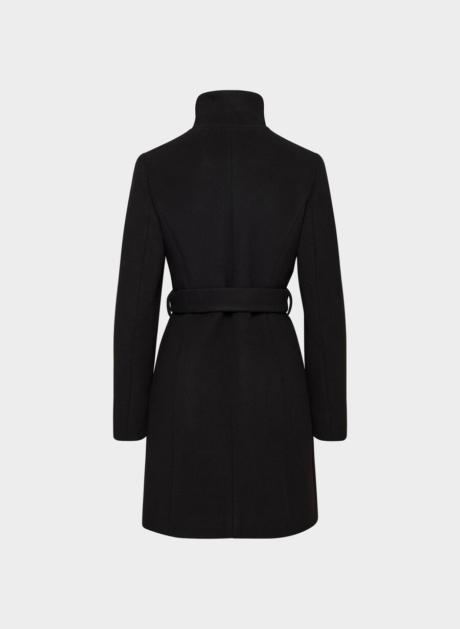 the connor coat - soft wool cashmere black
