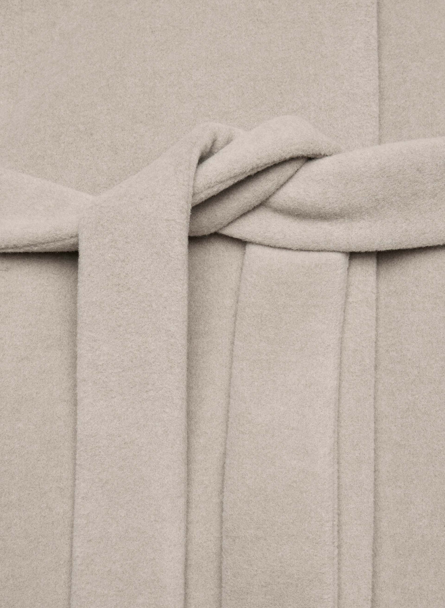 the connor coat - soft wool cashmere heather warm taupe