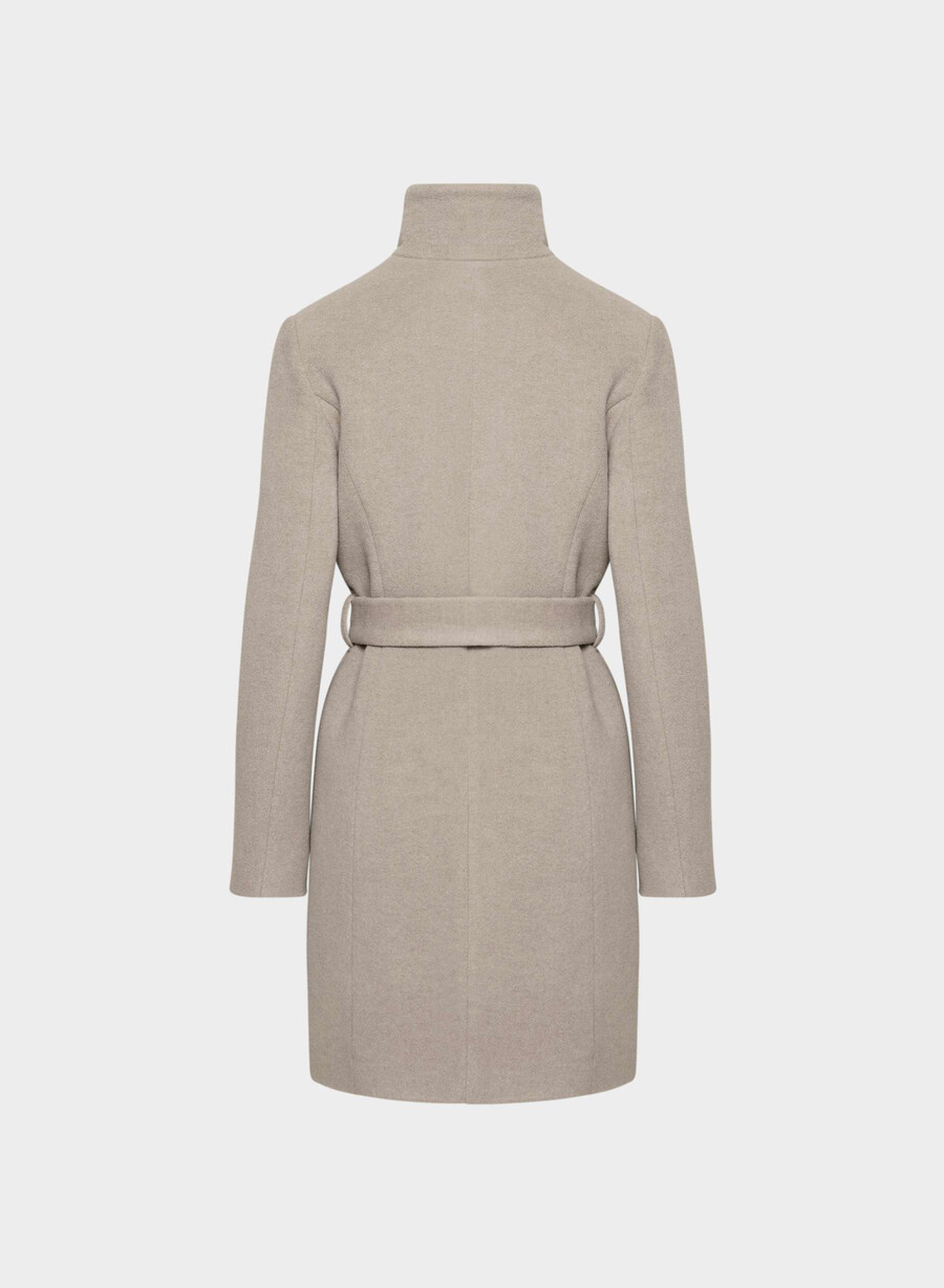 the connor coat - soft wool cashmere heather warm taupe