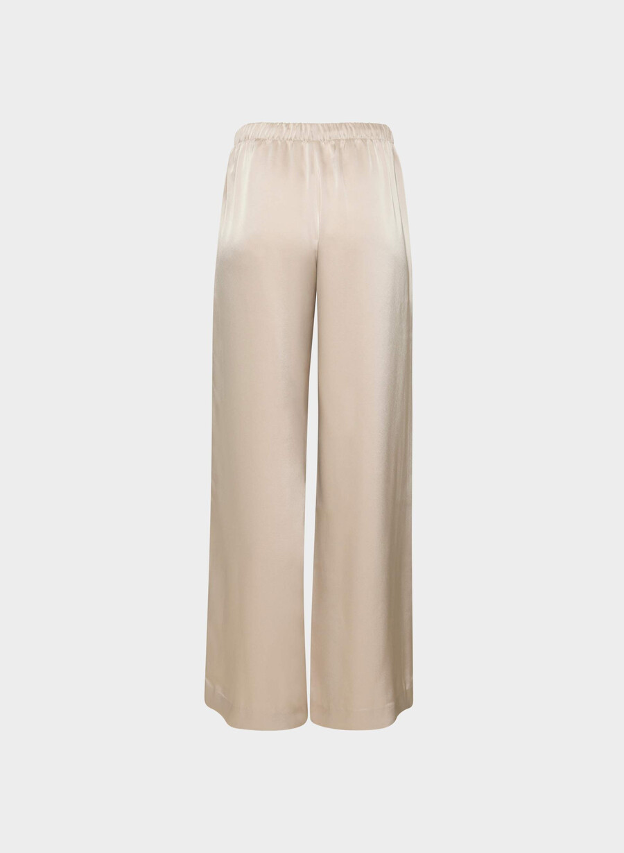 the lodge pant - satin marcona beige
