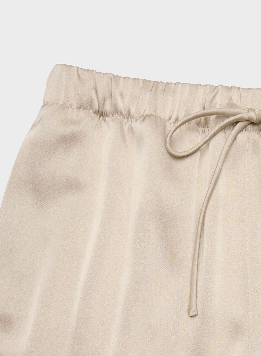the lodge pant - satin marcona beige
