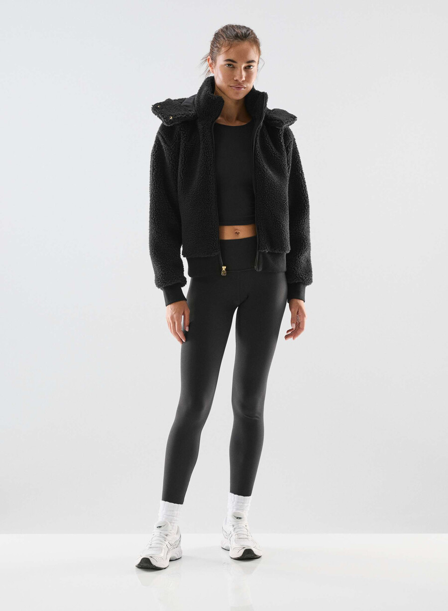 glacier zip hoodie black