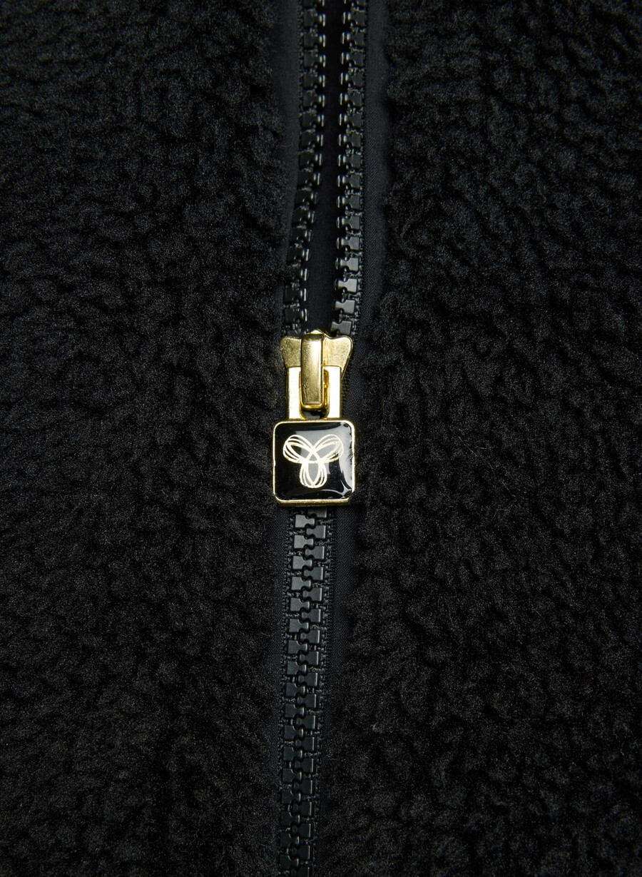 glacier zip hoodie black