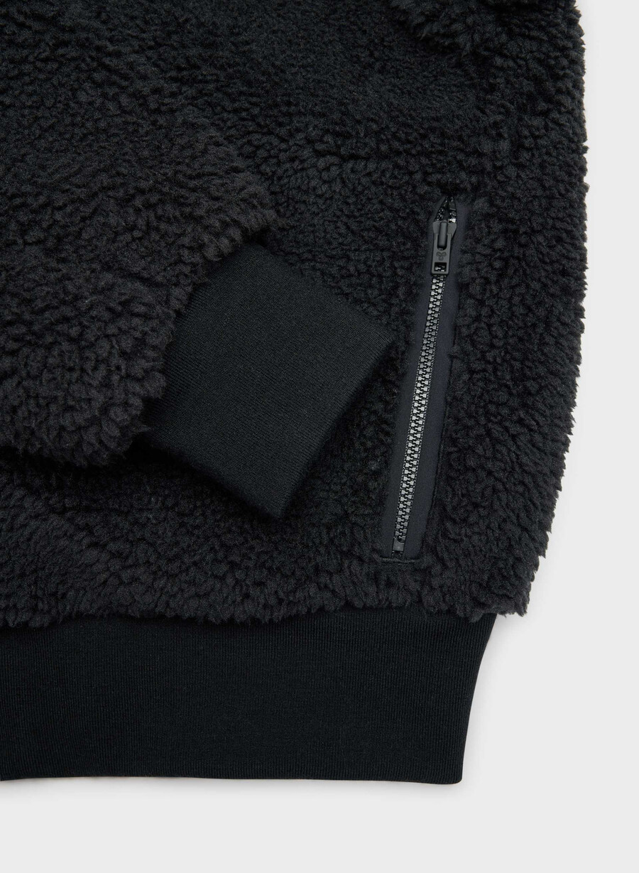 glacier zip hoodie black