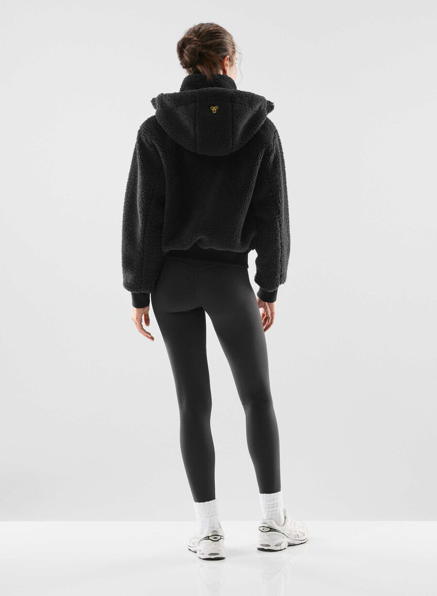 glacier zip hoodie black