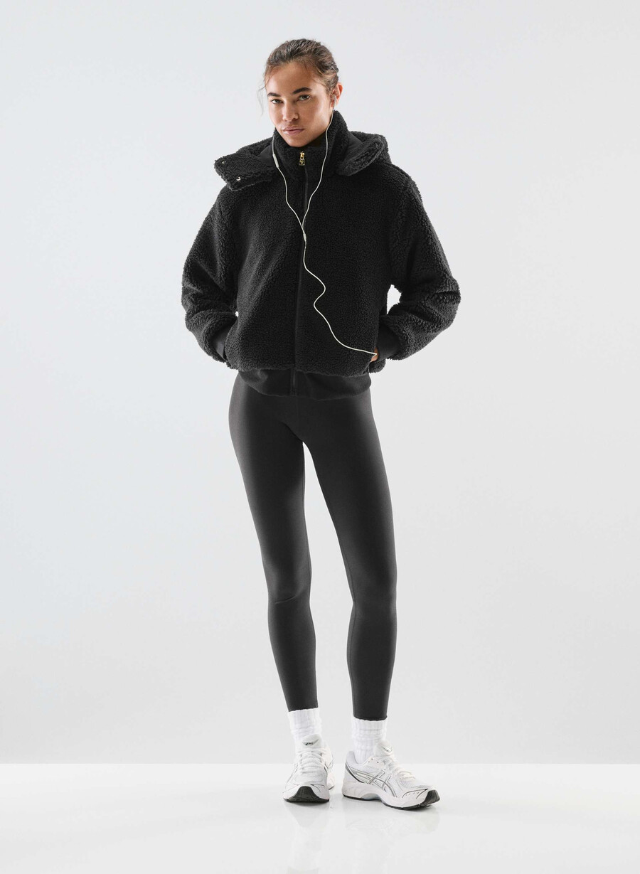 glacier zip hoodie black