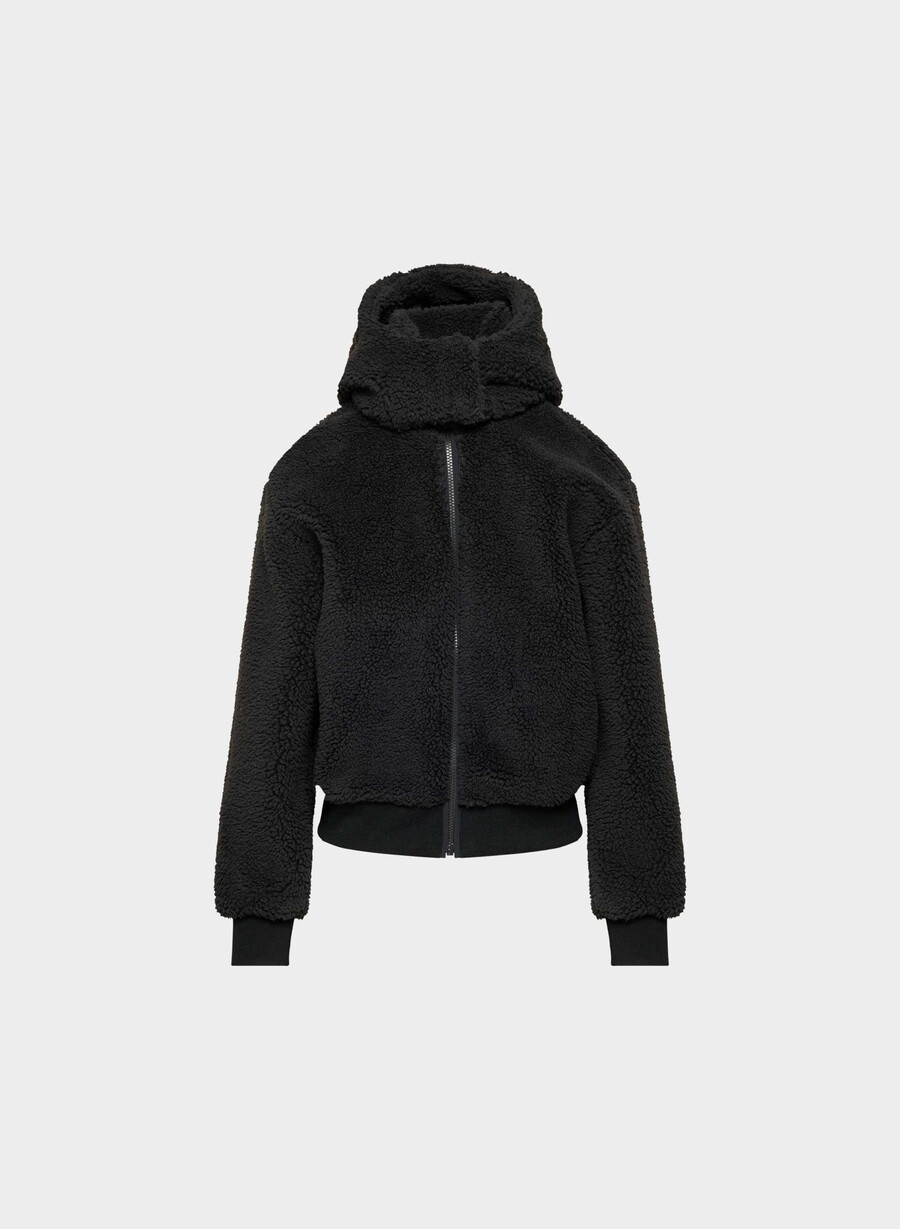 glacier zip hoodie black