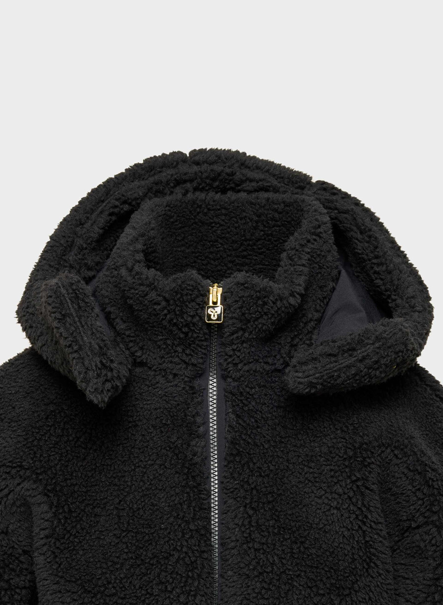 glacier zip hoodie black