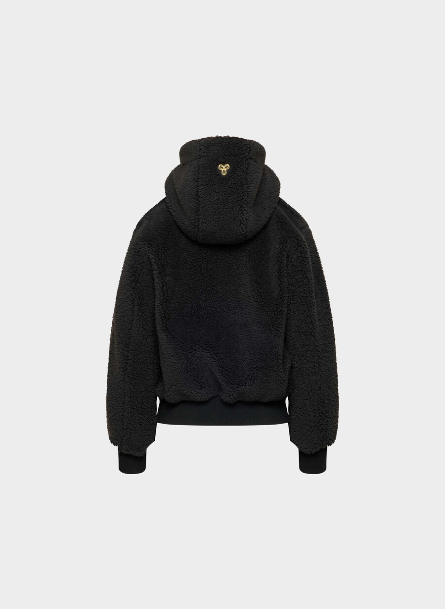 glacier zip hoodie black
