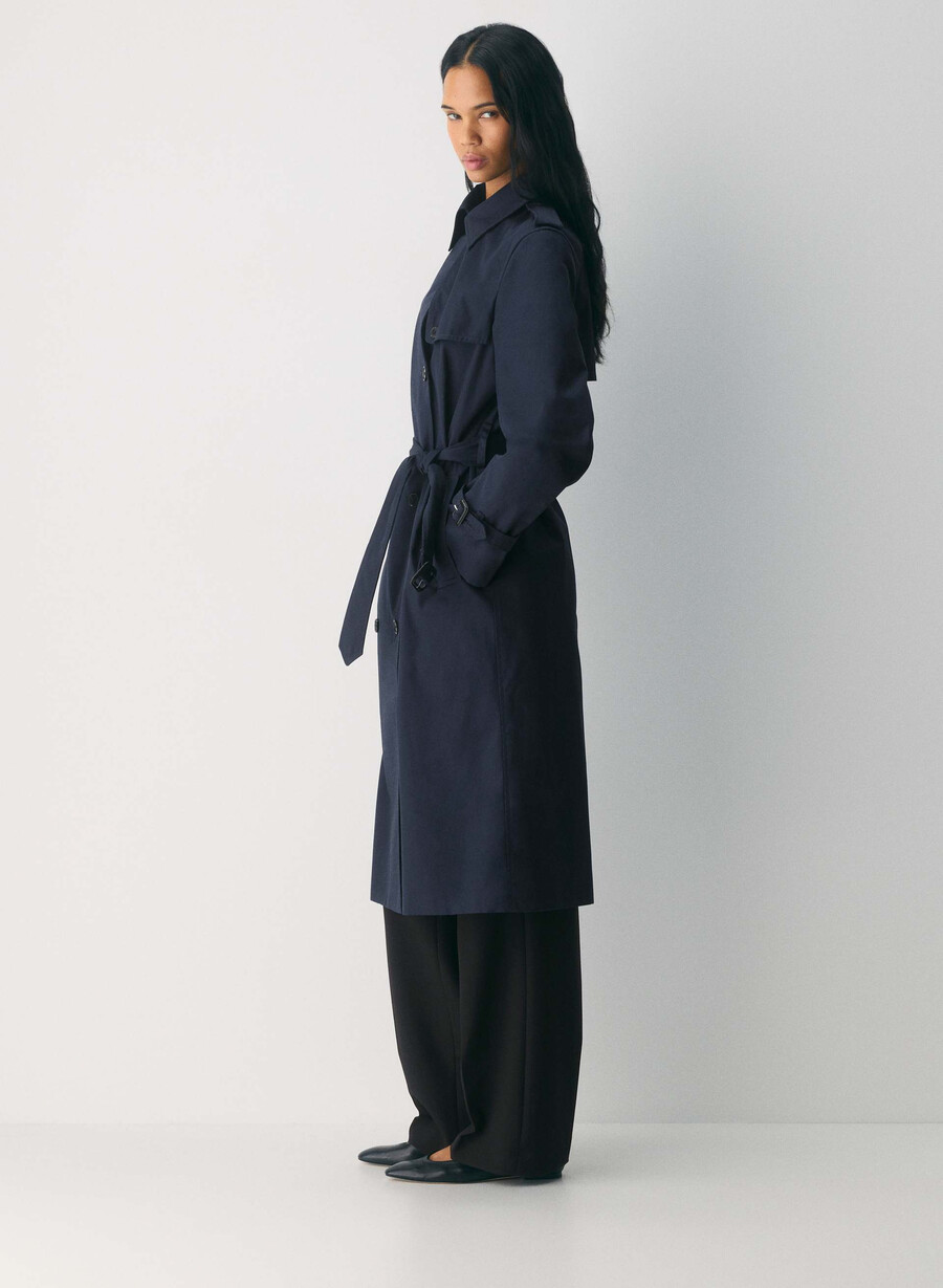 the finch trench coat - city twill admiral