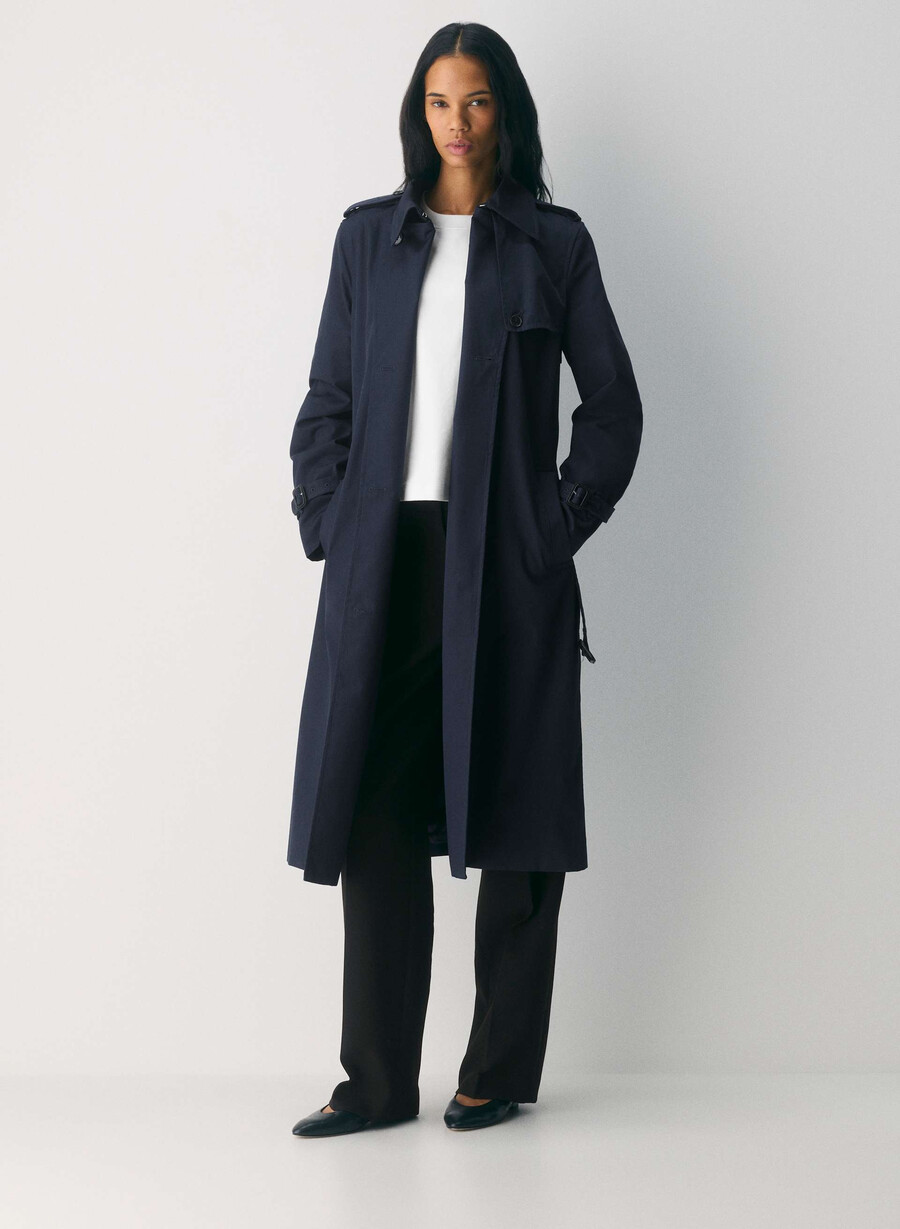 the finch trench coat - city twill admiral