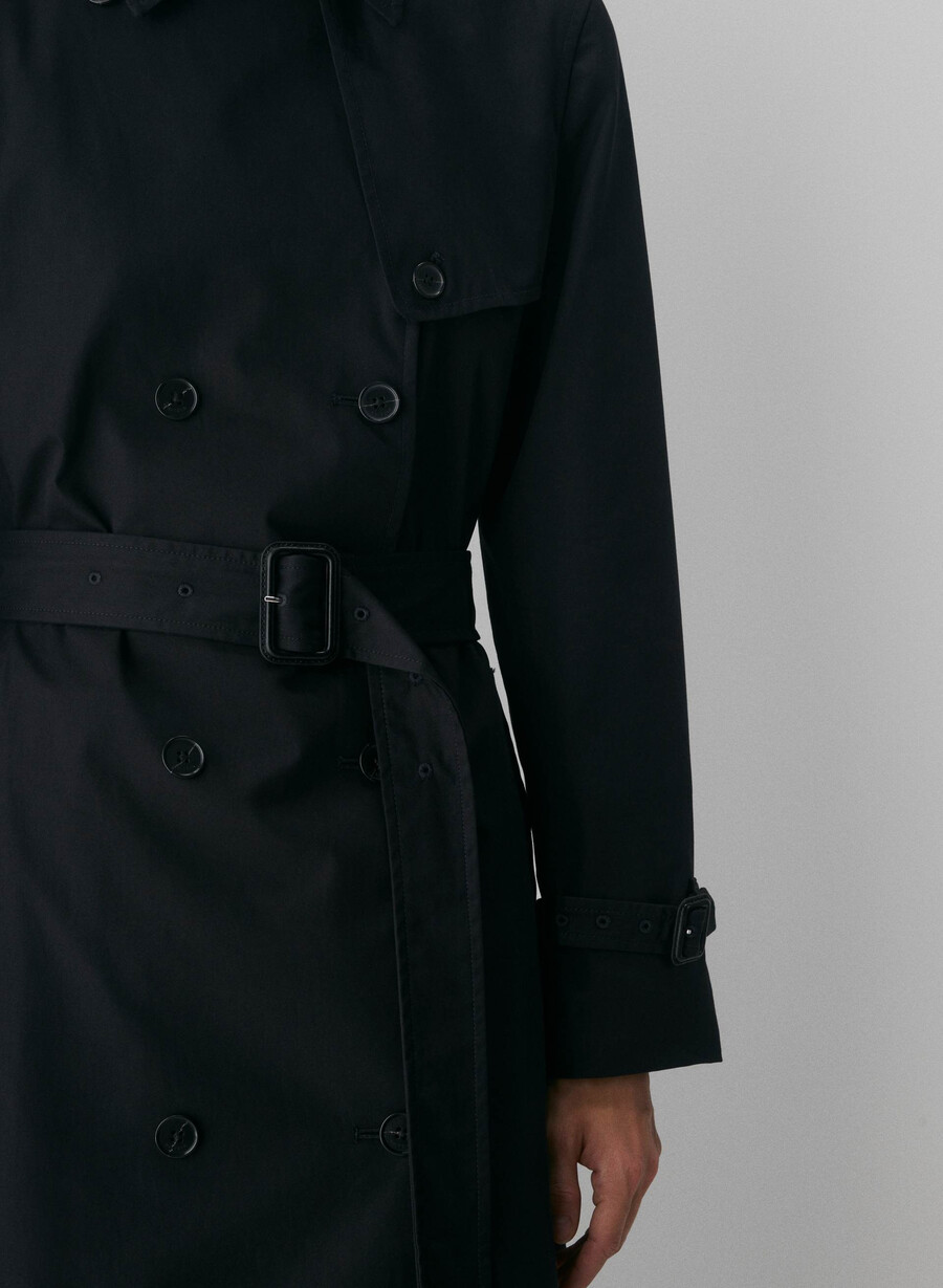 the finch trench coat - city twill black