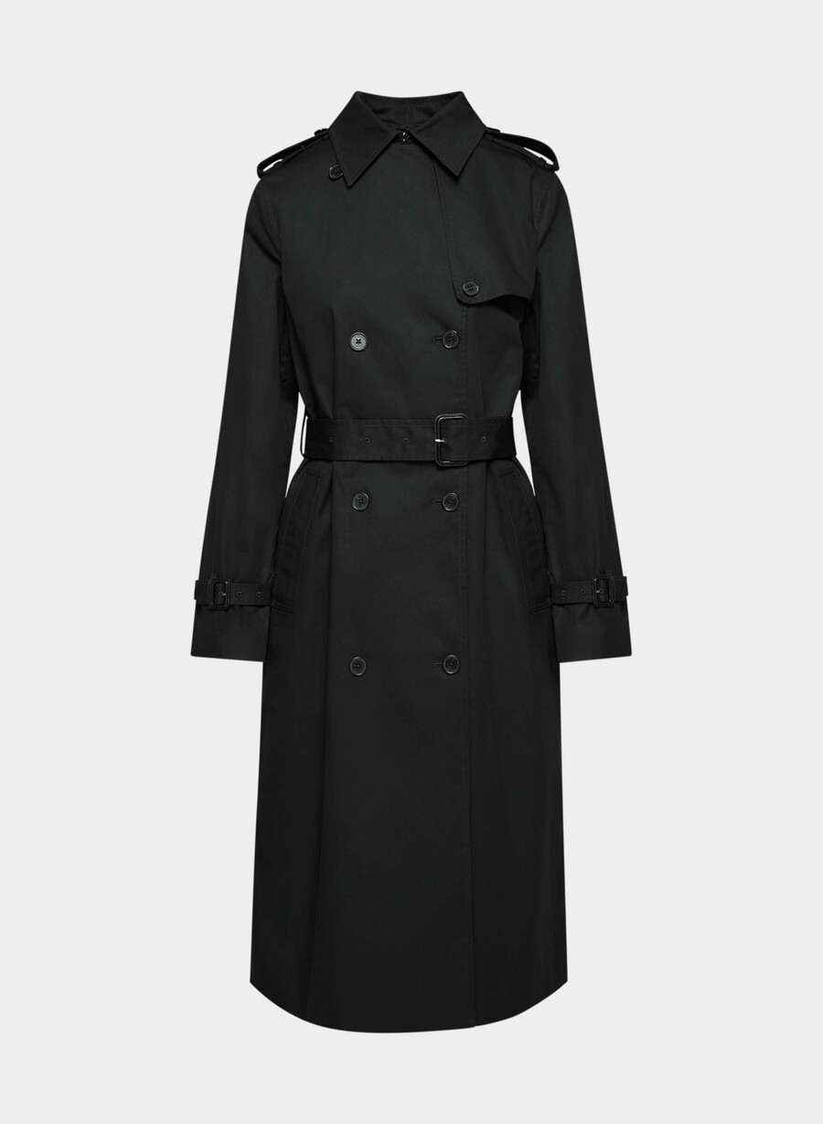 the finch trench coat - city twill black