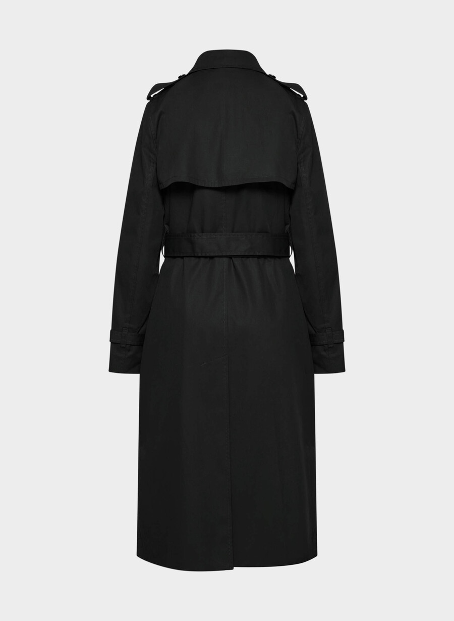 the finch trench coat - city twill black