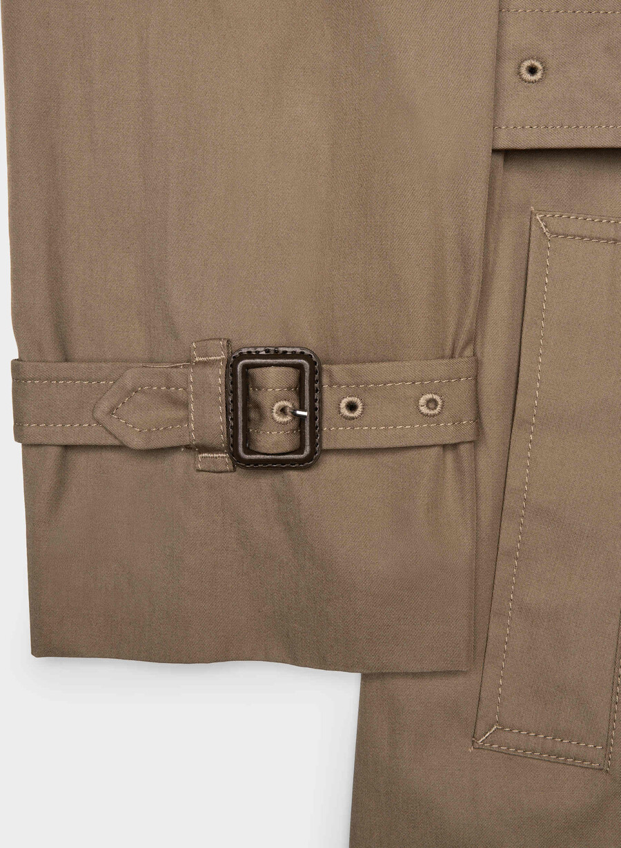 the finch trench coat - city twill folio brown