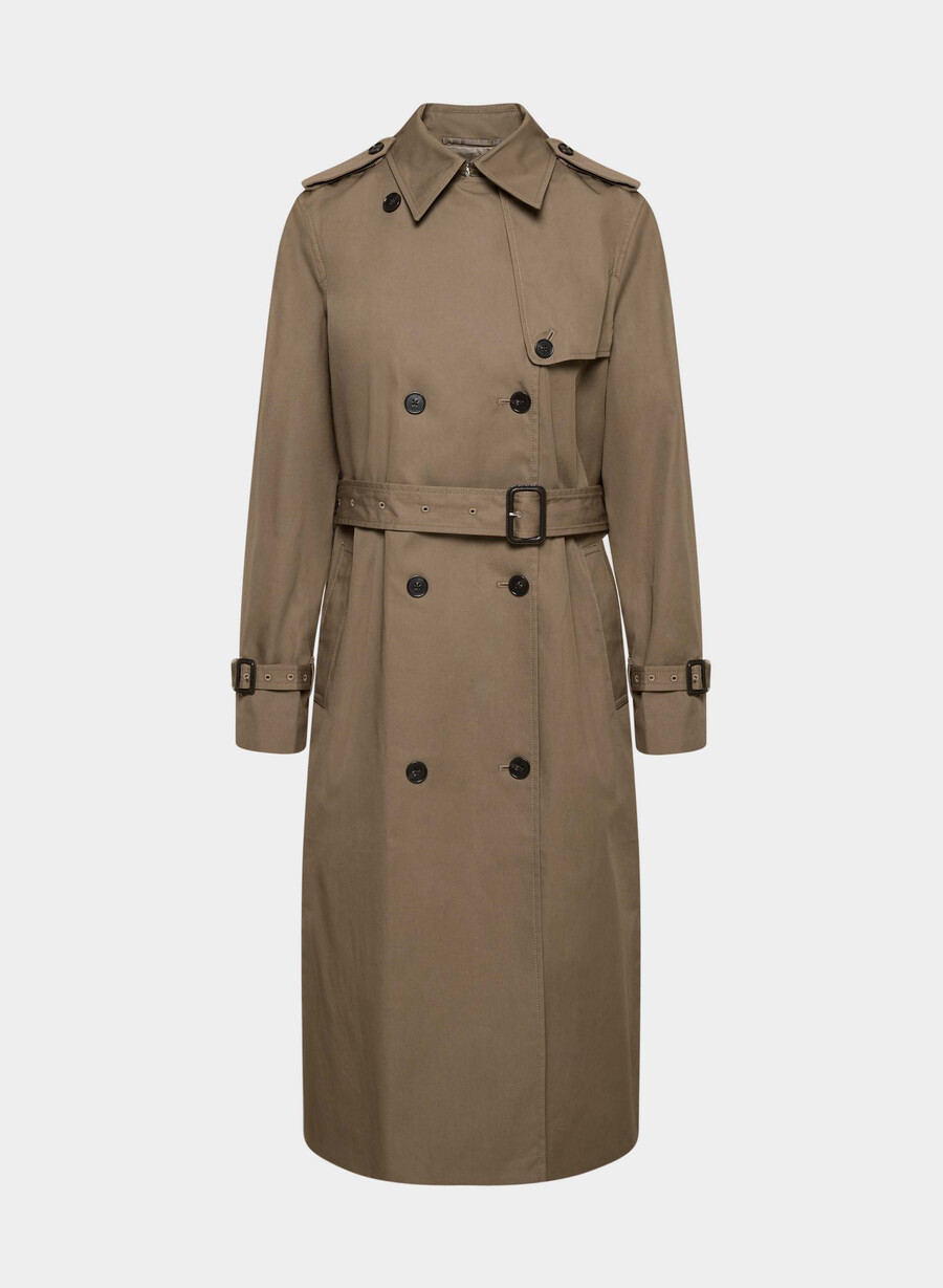the finch trench coat - city twill folio brown