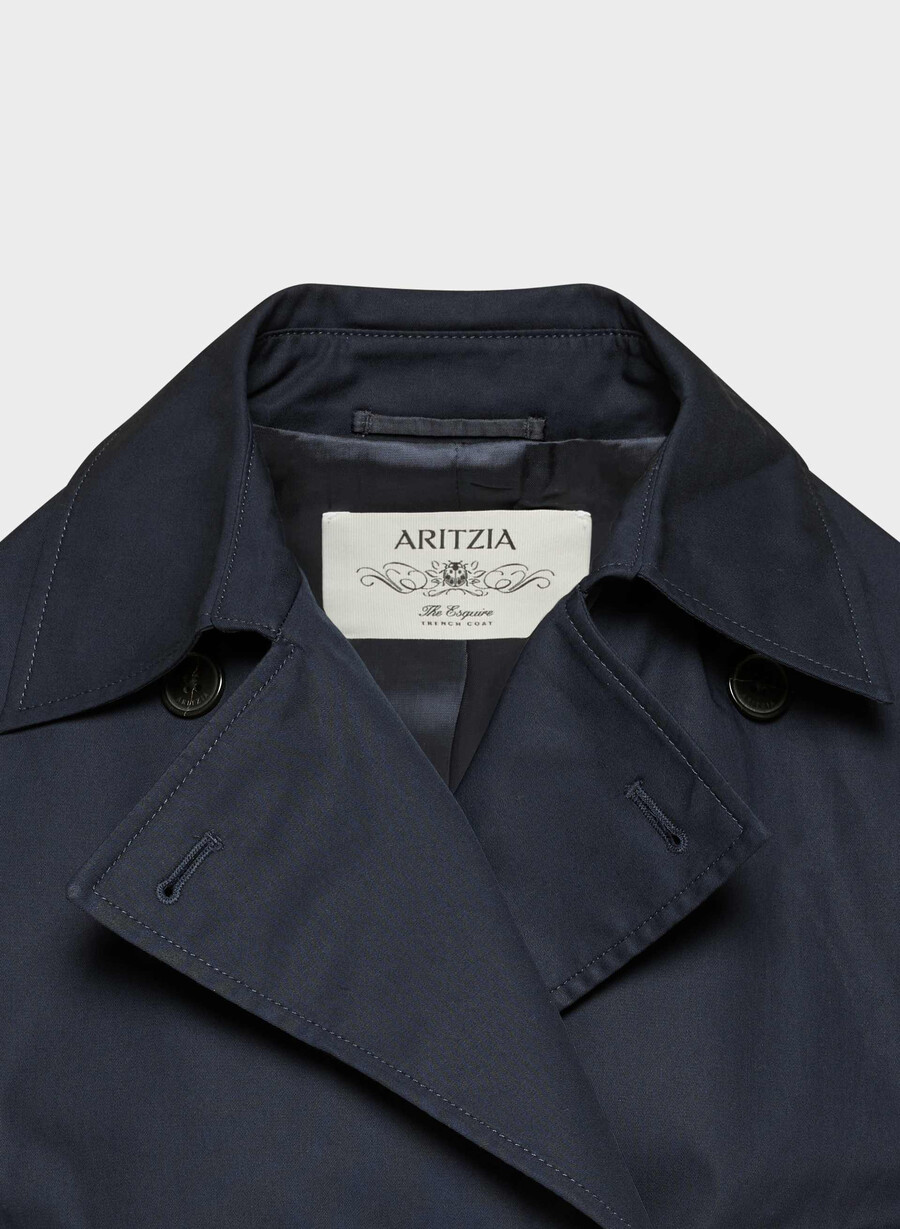 the esquire trench coat - city twill admiral