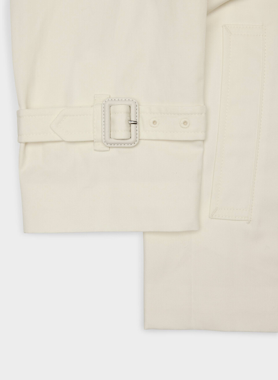 the esquire trench coat - city twill light birch