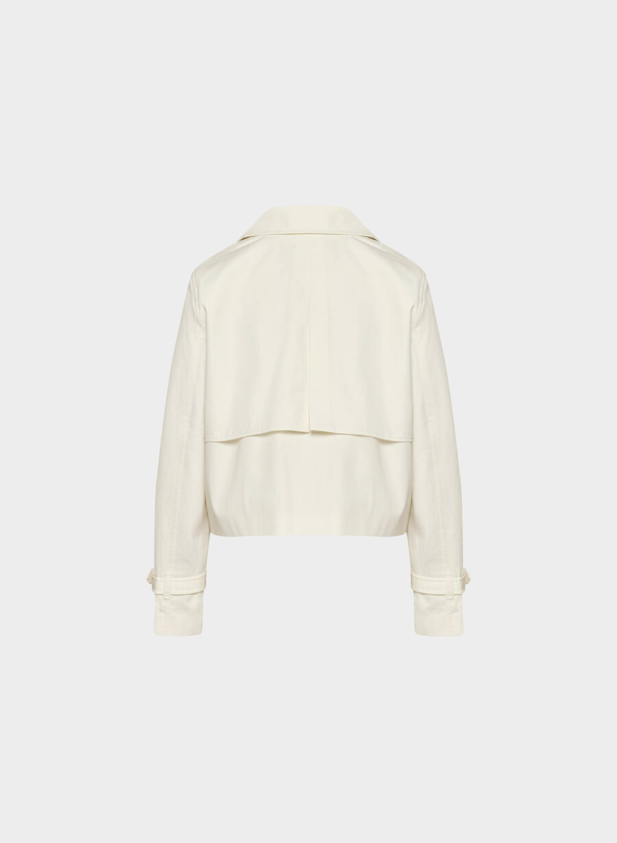 the esquire trench coat - city twill light birch