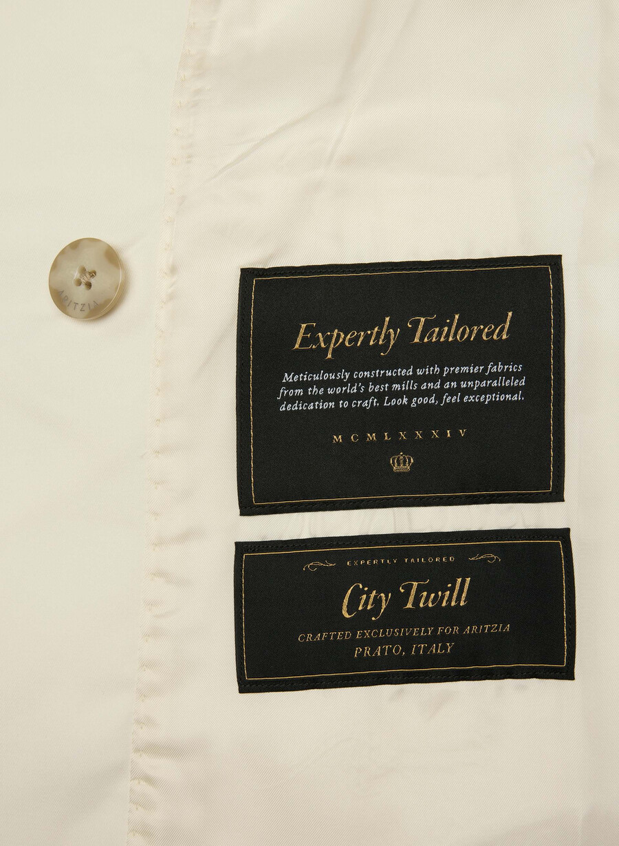 the esquire trench coat - city twill light birch
