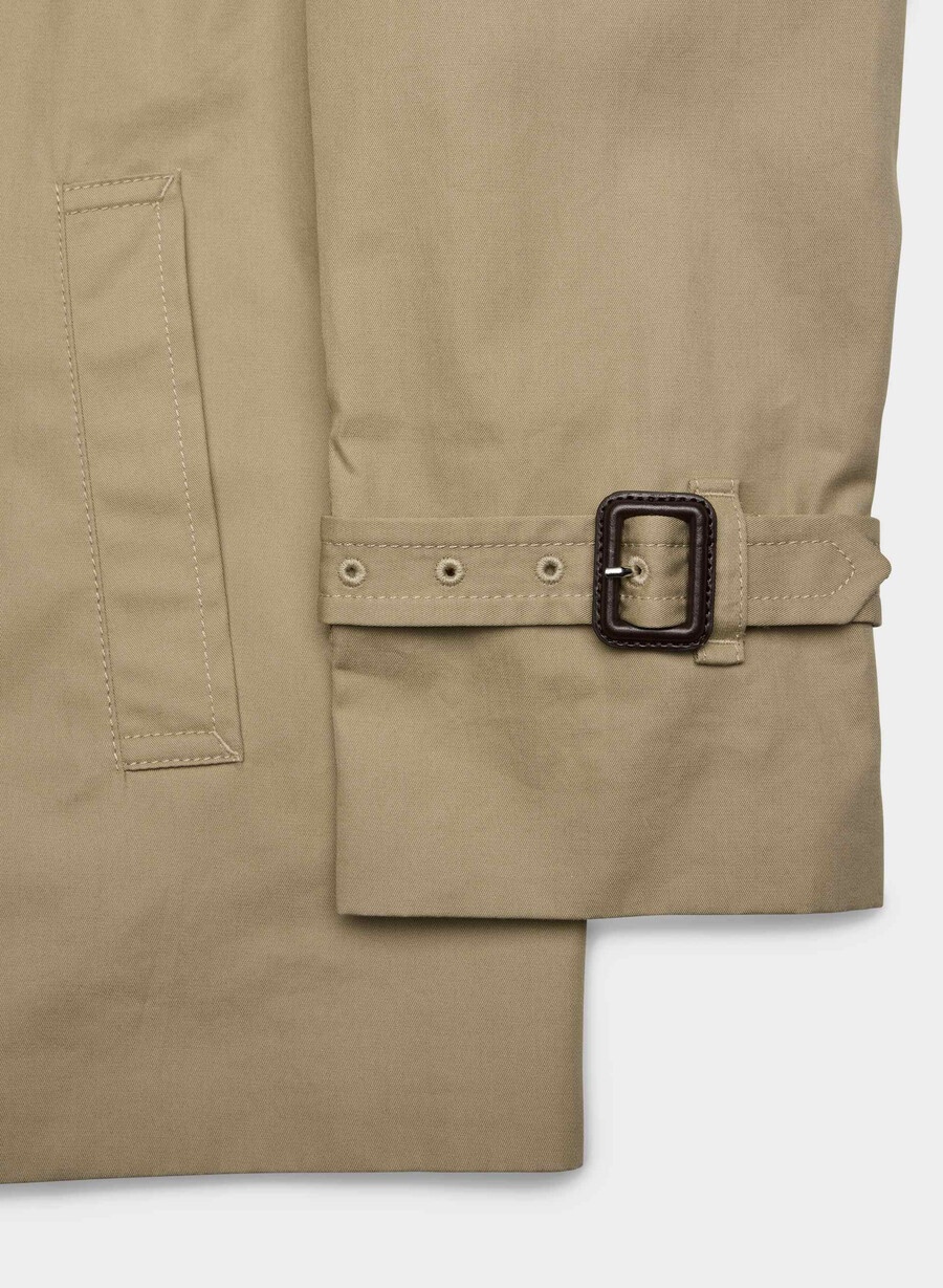 the esquire trench coat - city twill wicker tan