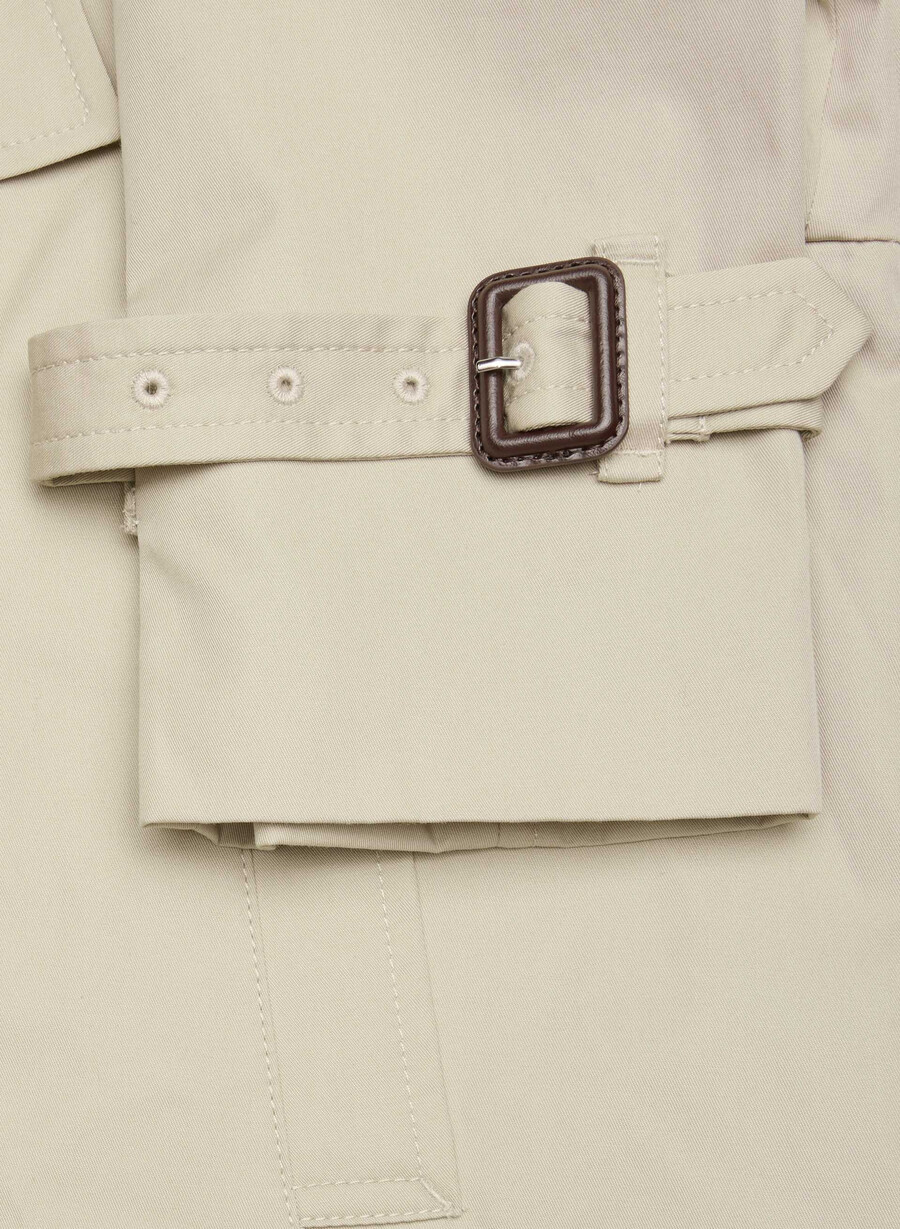 the esquire trench coat - city twill marcona beige
