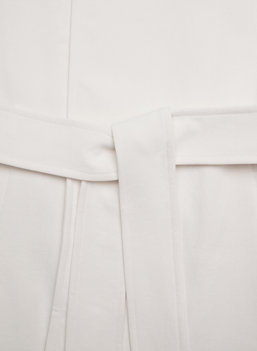 the splendor trench coat - crepette light birch