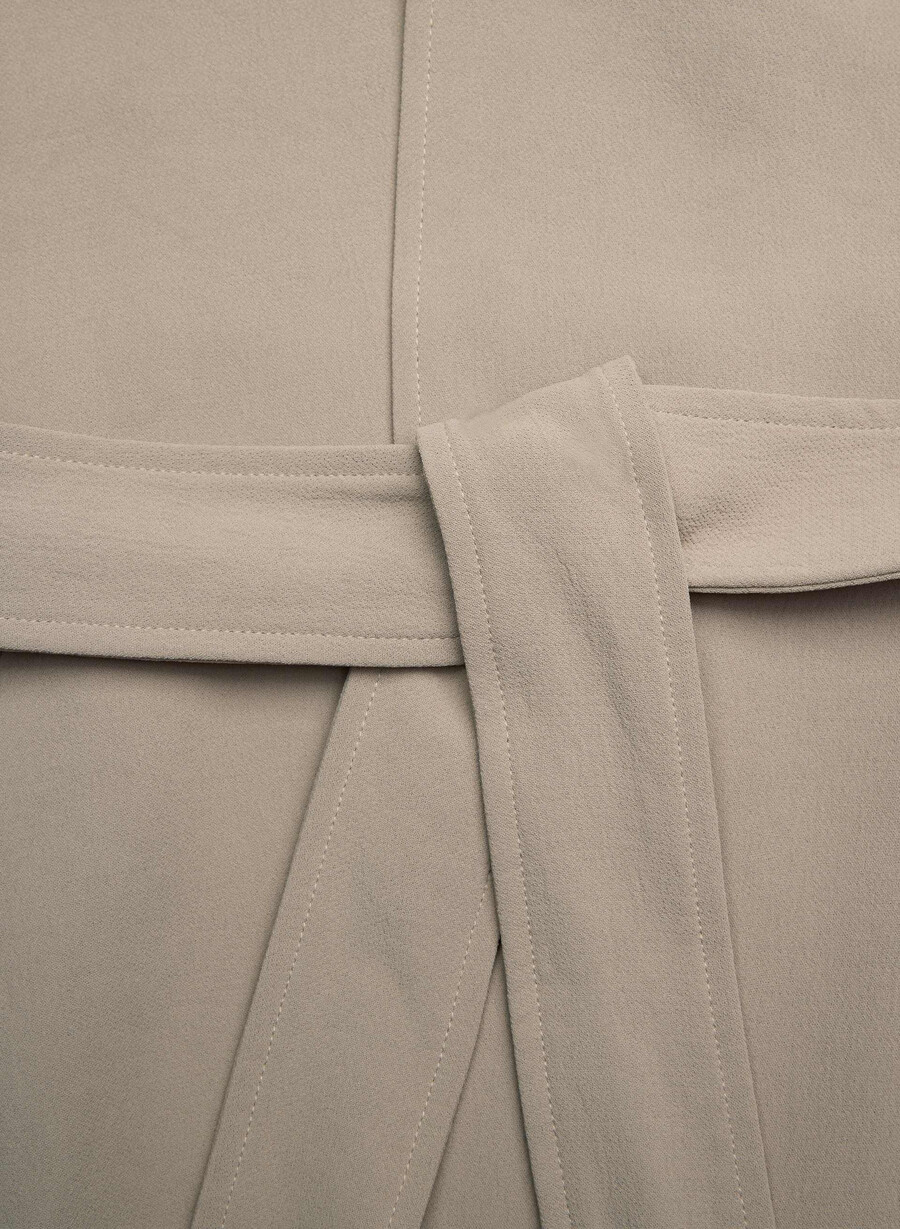 the splendor trench coat - crepette nomad taupe