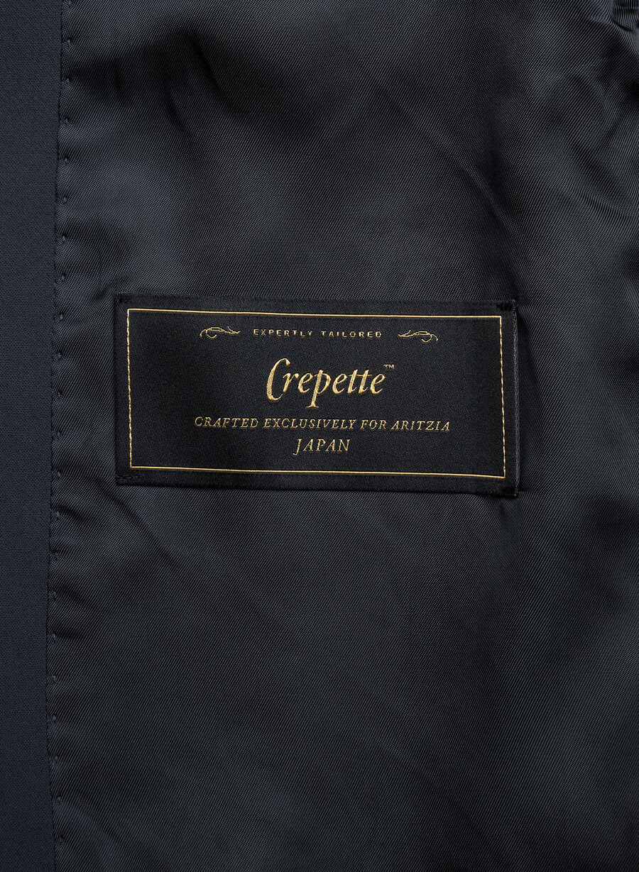 the splendor trench coat - crepette dark night navy