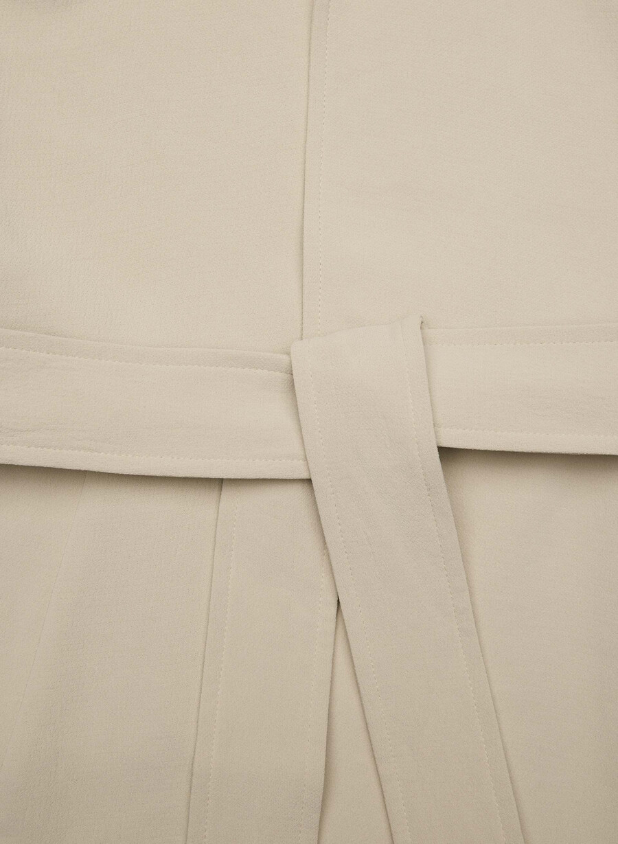 the splendor trench coat - crepette marcona beige