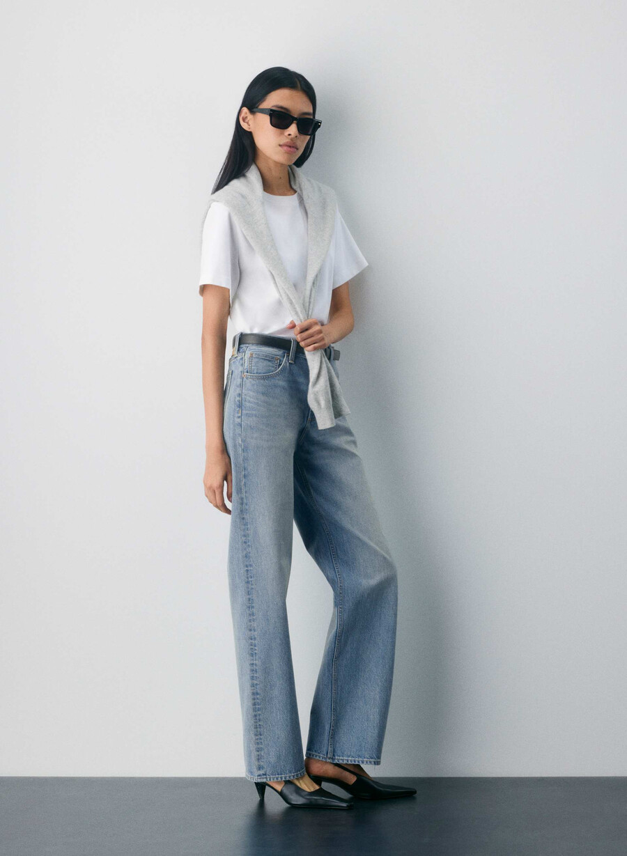 denim forum the chloe hi-rise bootcut jean bleu bellini please