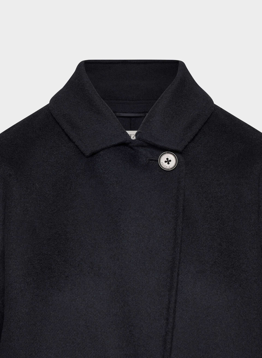 the only double-faced coat - luxe rewool dark night navy